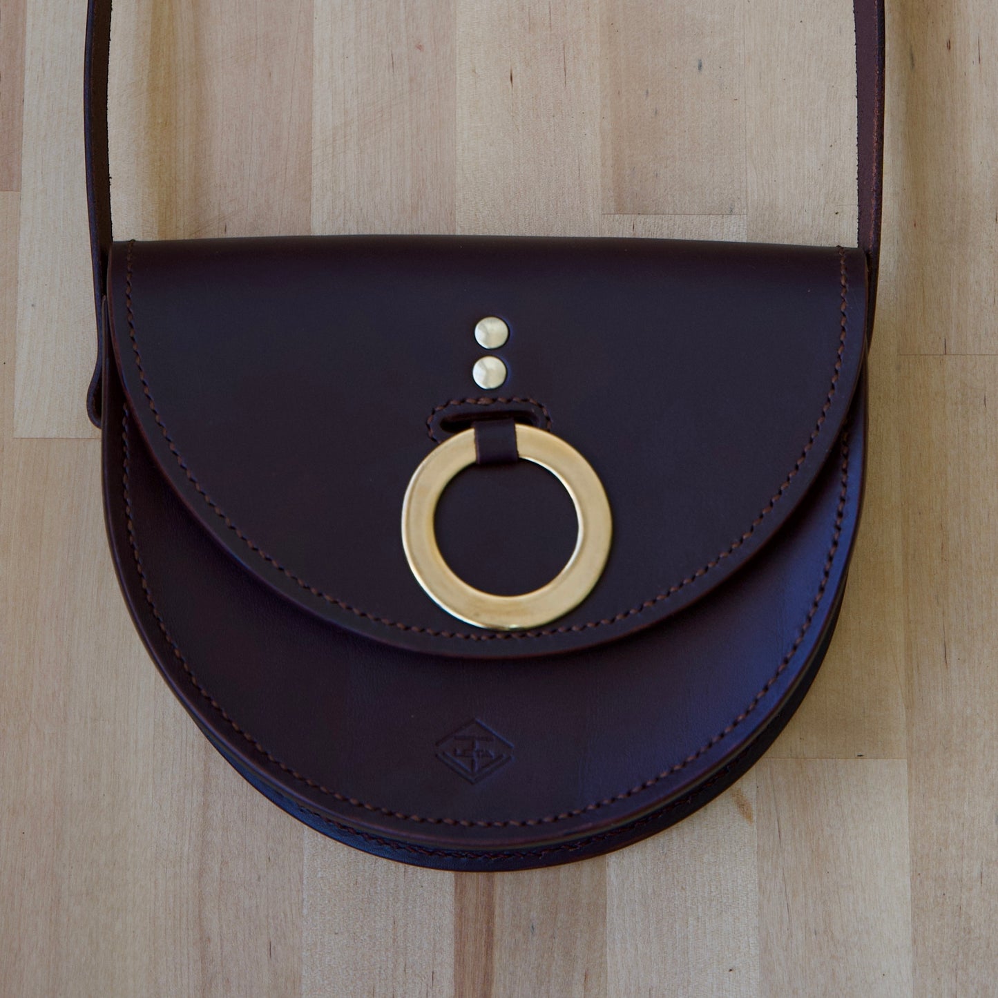 Bolso de cuero - media luna