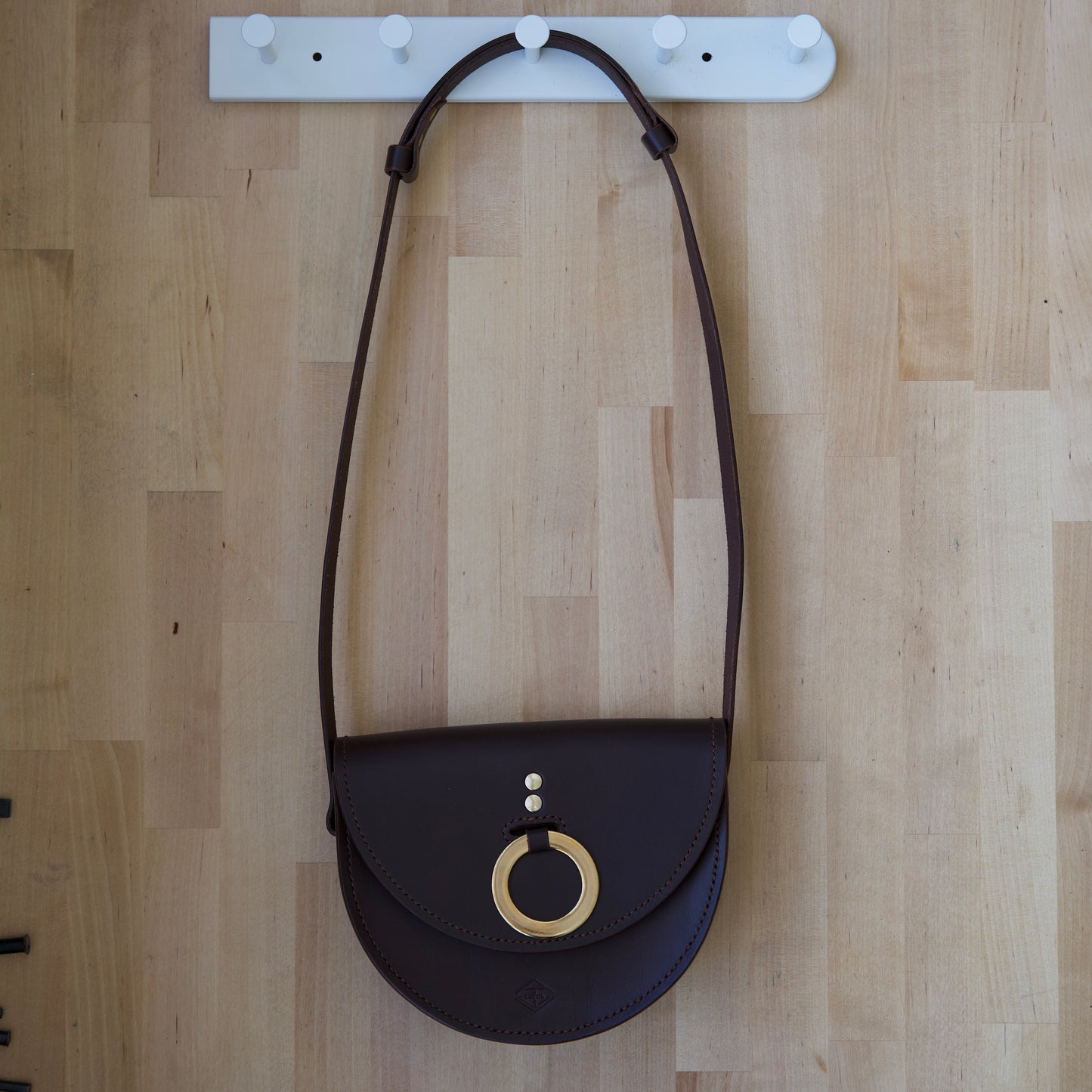 Bolso de cuero - media luna